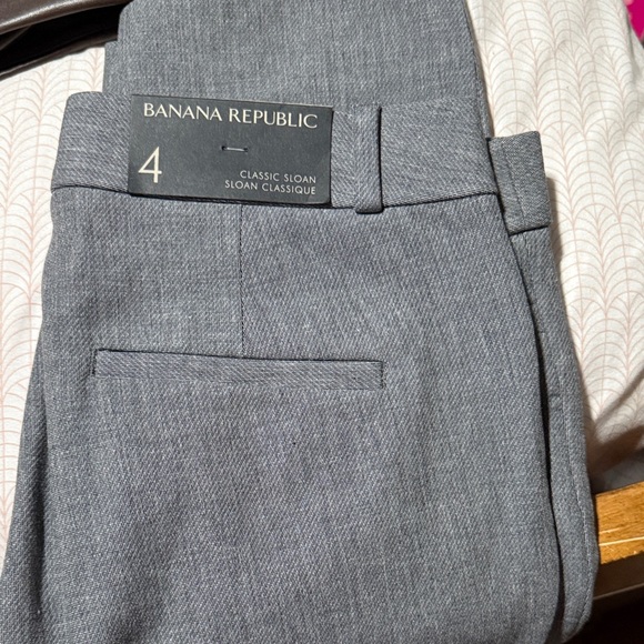 Banana Republic Heather Gray Sloan Trousers - Picture 2 of 3